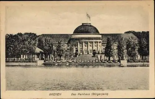 Ak Hansestadt Bremen, Parkhaus, Bürgerpark