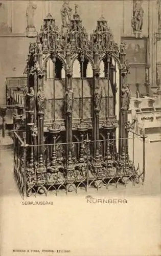 Ak Nürnberg in Mittelfranken, Sebaldusgrab