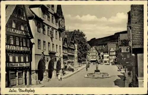 Ak Calw im Nordschwarzwald, Marktplatz