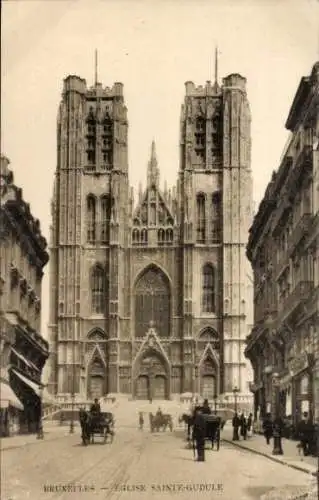 Ak Brüssel Brüssel, Kirche Ste Gudule