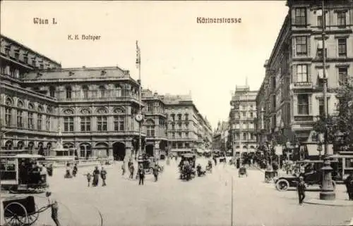 Ak Wien 1 Innere Stadt, Kärntnerstraße, Hofoper