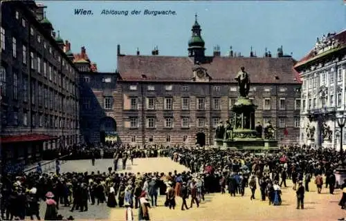 Ak Wien 1 Innere Stadt, Ablösung der Burgwache