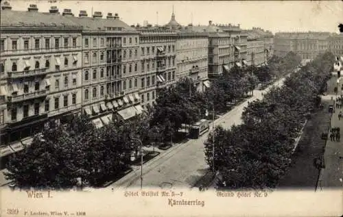 Ak Wien 1 Innere Stadt, Kärntnerring, Hotel Bristol, Grand Hotel