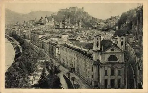 Ak Salzburg in Österreich, Blick von der Humboldt-Terrasse