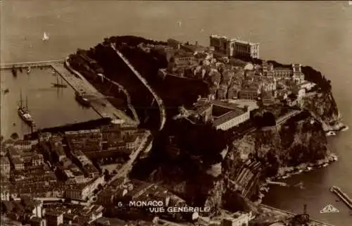 Ak Monte Carlo Monaco, Gesamtansicht, Fliegeraufnahme