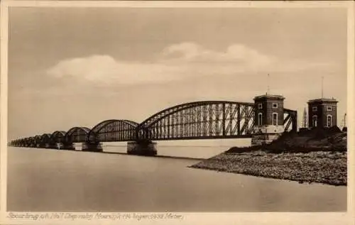 Ak Moerdijk Nordbrabant Niederlande, Eisenbahnbrücke