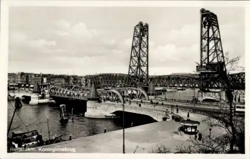 Ak Rotterdam Südholland Niederlande, Koninginnebrug