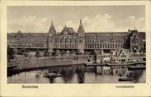 Ak Amsterdam Nordholland Niederlande, Hauptbahnhof