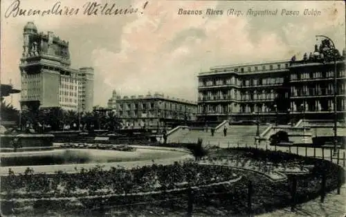 Ak Buenos Aires, Argentinien, Paseo Colon