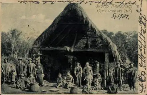 Ak Araucanía Südamerika, indigenes Volk, Cordillera del Sur