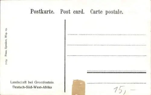 Ak Grootfontein Deutsch Südwest Afrika Namibia, Landschaft, Afrikanische Kinder