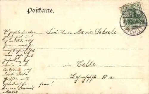 Ak Lohe Eschede in der Lüneburger Heide, Gehöft, Weiden, Wohnhaus