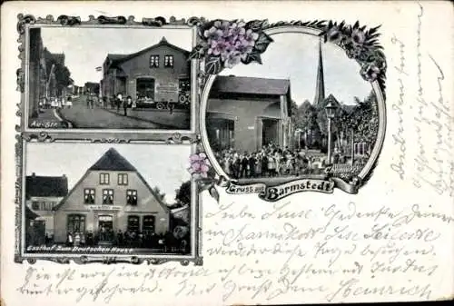 Ak Barmstedt in Holstein, Au-Straße, Gasthof Zum Deutschen Hause, Chemnitz-Straße