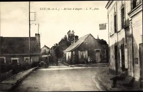 Ak Lue Maine et Loire, Arrivee d'Angers