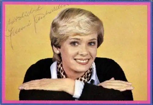 Ak Fernsehansagerin und Schauspielerin Hanni Vanhaiden, Portrait, Autogramm