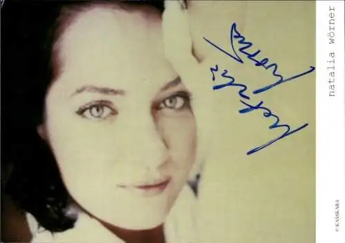 Ak Schauspielerin Natalia Wörner, Portrait, Autogramm