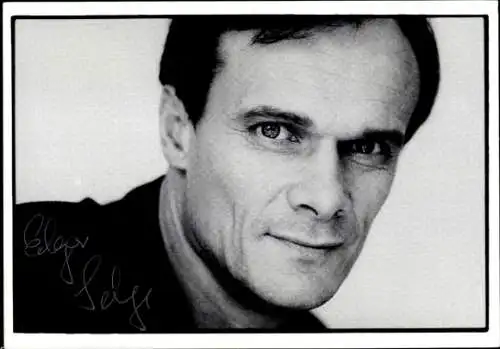 Ak Schauspieler Edgar Selge, Portrait, Autogramm