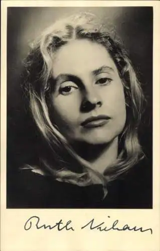 Ak Schauspielerin Ruth Niehaus, Portrait, Autogramm