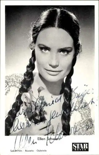 Ak Schauspielerin Ellen Schwiers, Portrait, Autogramm