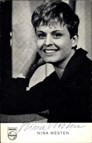 Ak Schauspielerin und Sängerin Nina Westen, Portrait, Autogramm