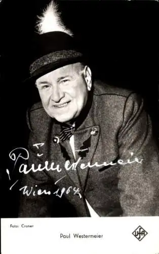 Ak Schauspieler Paul Westermeier, Portrait, Autogramm