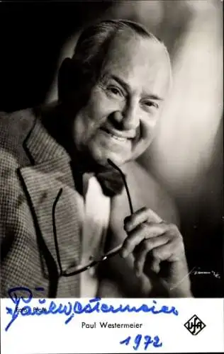 Ak Schauspieler Paul Westermeier, Portrait, Autogramm