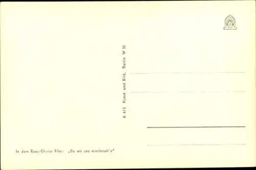 Ak Schauspieler O. W. Fischer, Portrait, Film Bis wir uns wiederseh'n, Autogramm