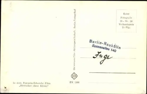 Ak Schauspieler O. W. Fischer, Portrait, Autogramm