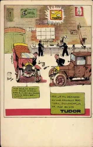 Ak Verkehr, Autos, Werbung Tudor