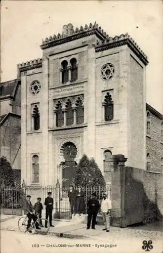 Judaika Ak Chalons sur Marne, Synagoge