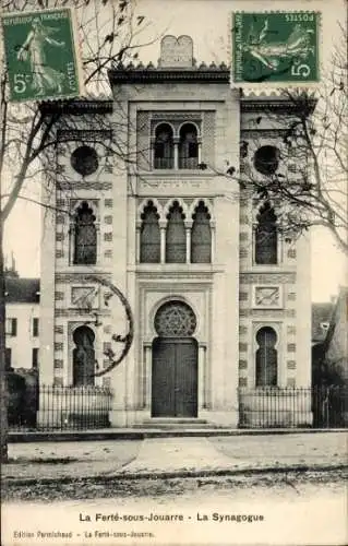 Judaika Ak La Ferté sous Jouarre Seine et Marne, Synagoge