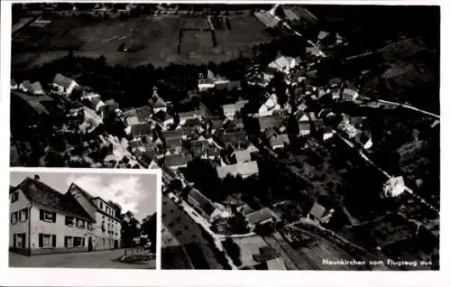 Ak Hohenstadt in Württemberg, Gasthof zur Krone, Blick auf den Ort, Fliegeraufnahme