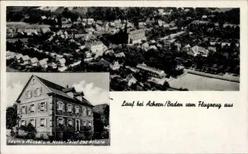 Ak Lauf in Baden Schwarzwald, Gasthaus zum Rössel, Totalansicht