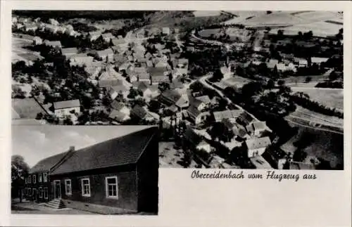 Ak Oberreidenbach Rheinland Pfalz, Fliegeraufnahme, Bäckerei und Gemischtwaren