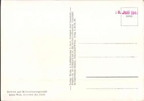 Ak Rohrdorf am Inn Oberbayern, Fliegeraufnahme, Bäckerei und Kolonialwarengeschäft Adam Walz