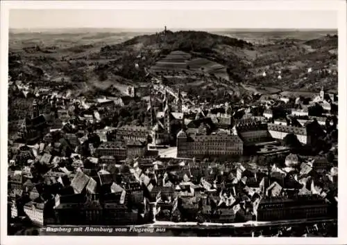 Ak Bamberg in Oberfranken, Fliegeraufnahme, Altenburg