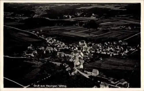 Ak Hayingen auf der Schwäbischen Alb, Fliegeraufnahme