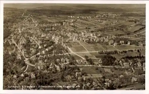 Ak Birkenfeld im Schwarzwald Württemberg, Fliegeraufnahme