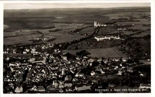 Ak Ellwangen an der Jagst Württemberg, Fliegeraufnahme