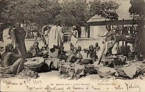 Ak Cayor Senegal, Markt, Afrikaner, Marktstand