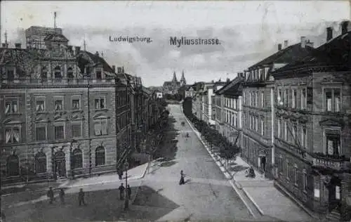 Ak Ludwigsburg in Württemberg, Myliusstraße