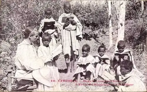 Ak Äthiopien, In den Galia-Regionen die Schule des katholischen Missionars