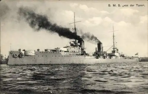 Ak Deutsches Kriegsschiff, SMS von der Tann, Kaiserliche Marine