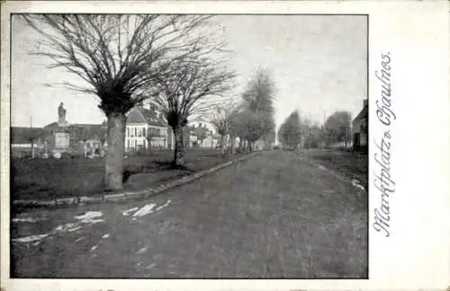 Ak Chaulnes Somme, Marktplatz