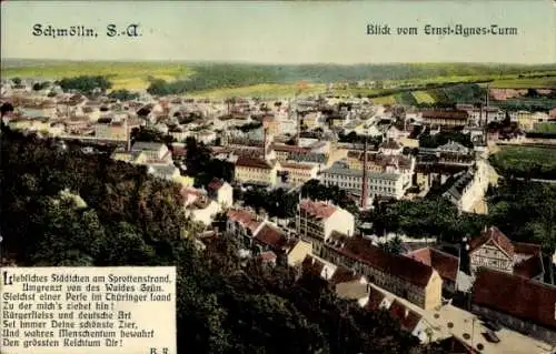 Ak Schmölln in Thüringen, Blick vom Ernst-Agnes-Turm