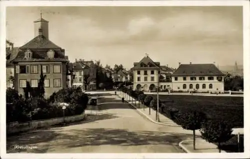 Ak Kreuzlingen Kanton Thurgau, Straßenpartie