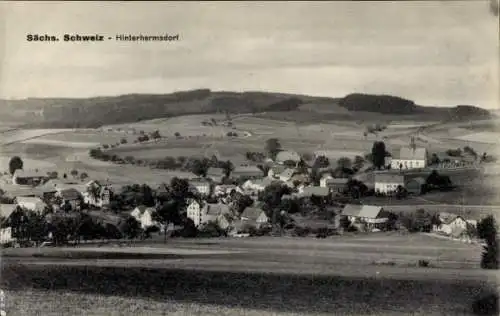 Ak Hinterhermsdorf Sebnitz, Gesamtansicht