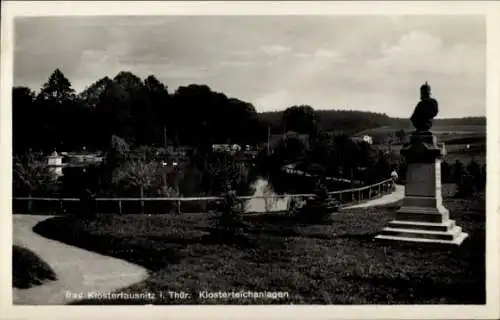 Ak Bad Klosterlausnitz in Thüringen, Klosterteichanlagen