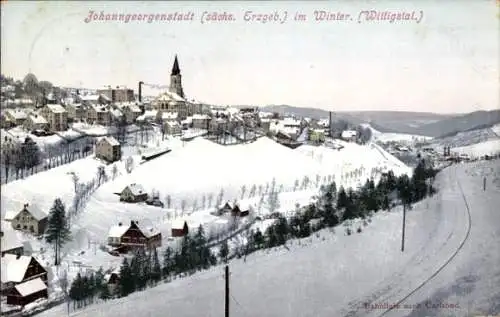 Ak Johanngeorgenstadt im Erzgebirge, Gesamtansicht