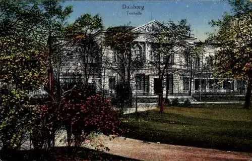 Ak Duisburg, Tonhalle, Park